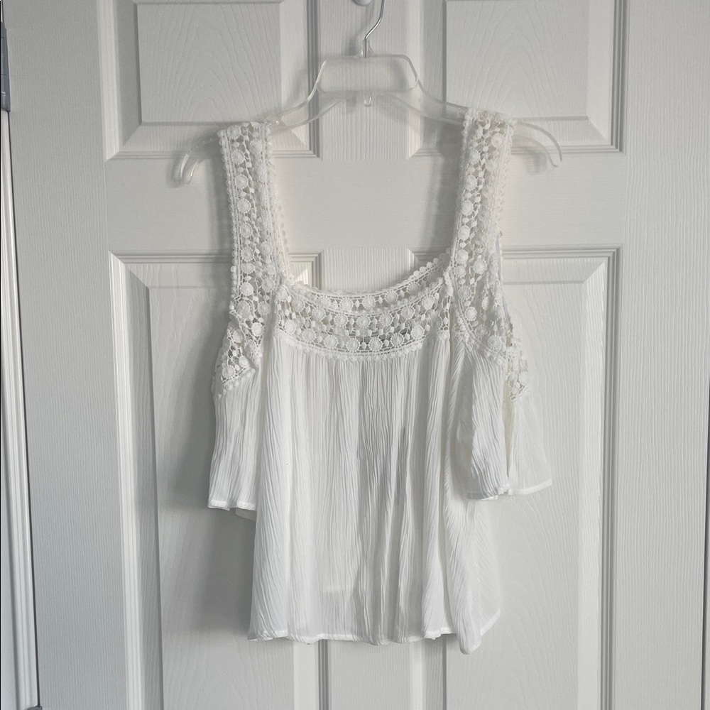 American Rag White Lace Blouse